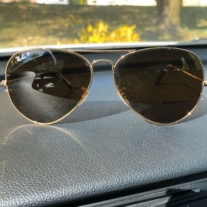 Authentic Ray Ban sunglasses with case.